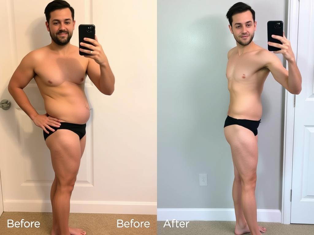 Before and after transformation of LeanBiome users Before and after transformation of LeanBiome users