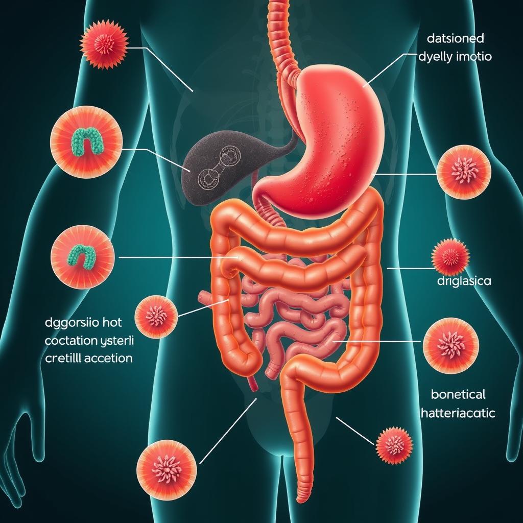 Digestive system showing improved function with LeanBiome