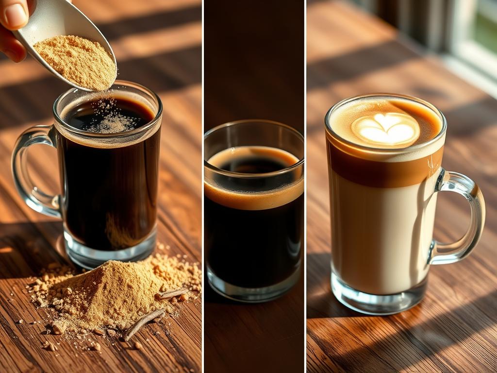 Java Burn dissolving in different coffee types Java Burn dissolving in different coffee types