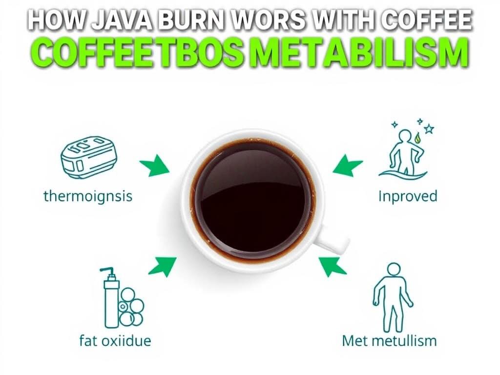 Java Burn metabolism process diagram showing how it works with coffee Java Burn metabolism process diagram showing how it works with coffee