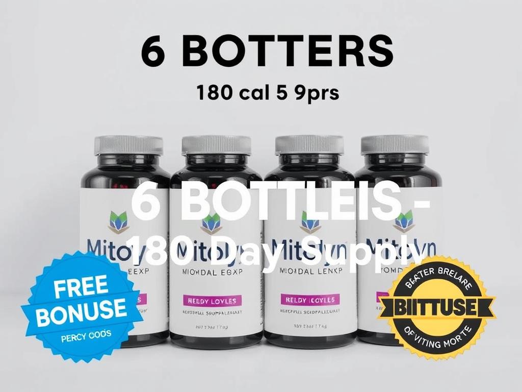 Mitolyn 6 bottle value package with free bonuses Mitolyn 6 bottle value package with free bonuses