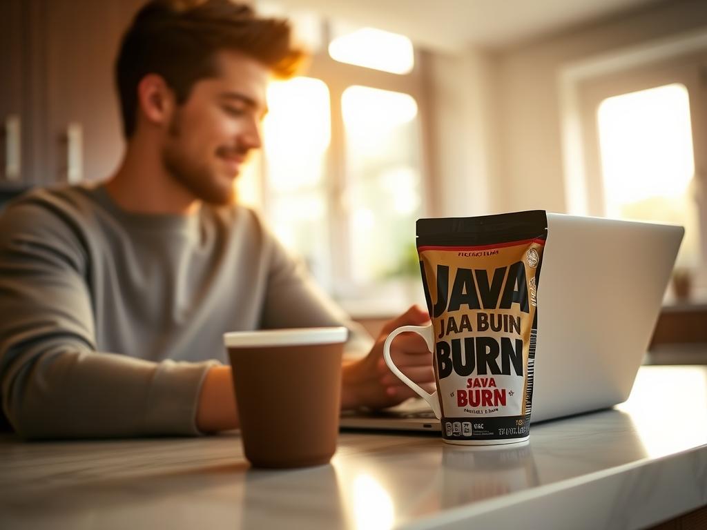 Person enjoying coffee with Java Burn in morning routine Person enjoying coffee with Java Burn in morning routine