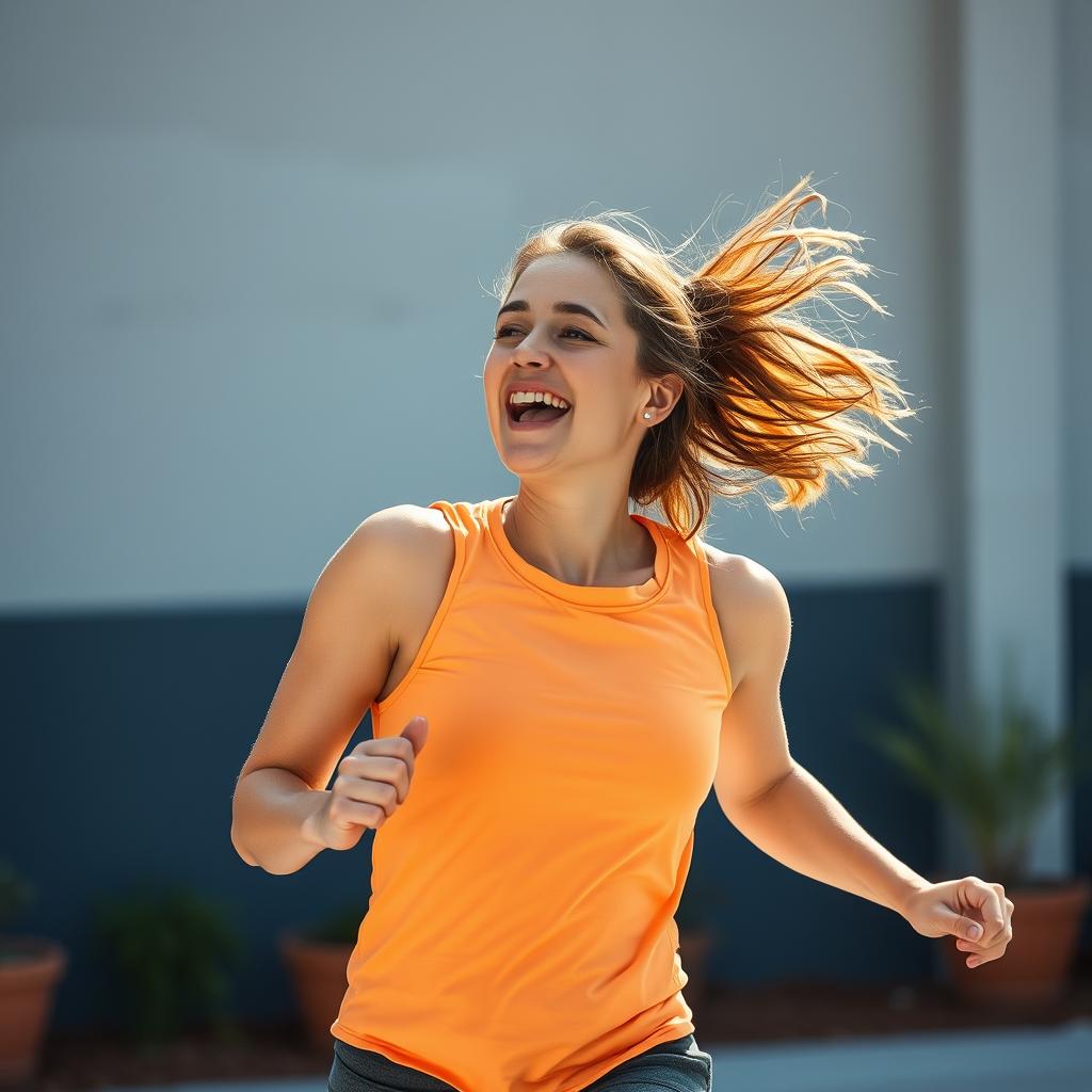 Person showing improved energy levels from LeanBiome