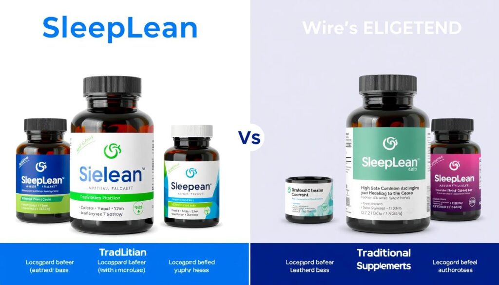 SleepLean compared to traditional supplements visual comparison SleepLean compared to traditional supplements visual comparison