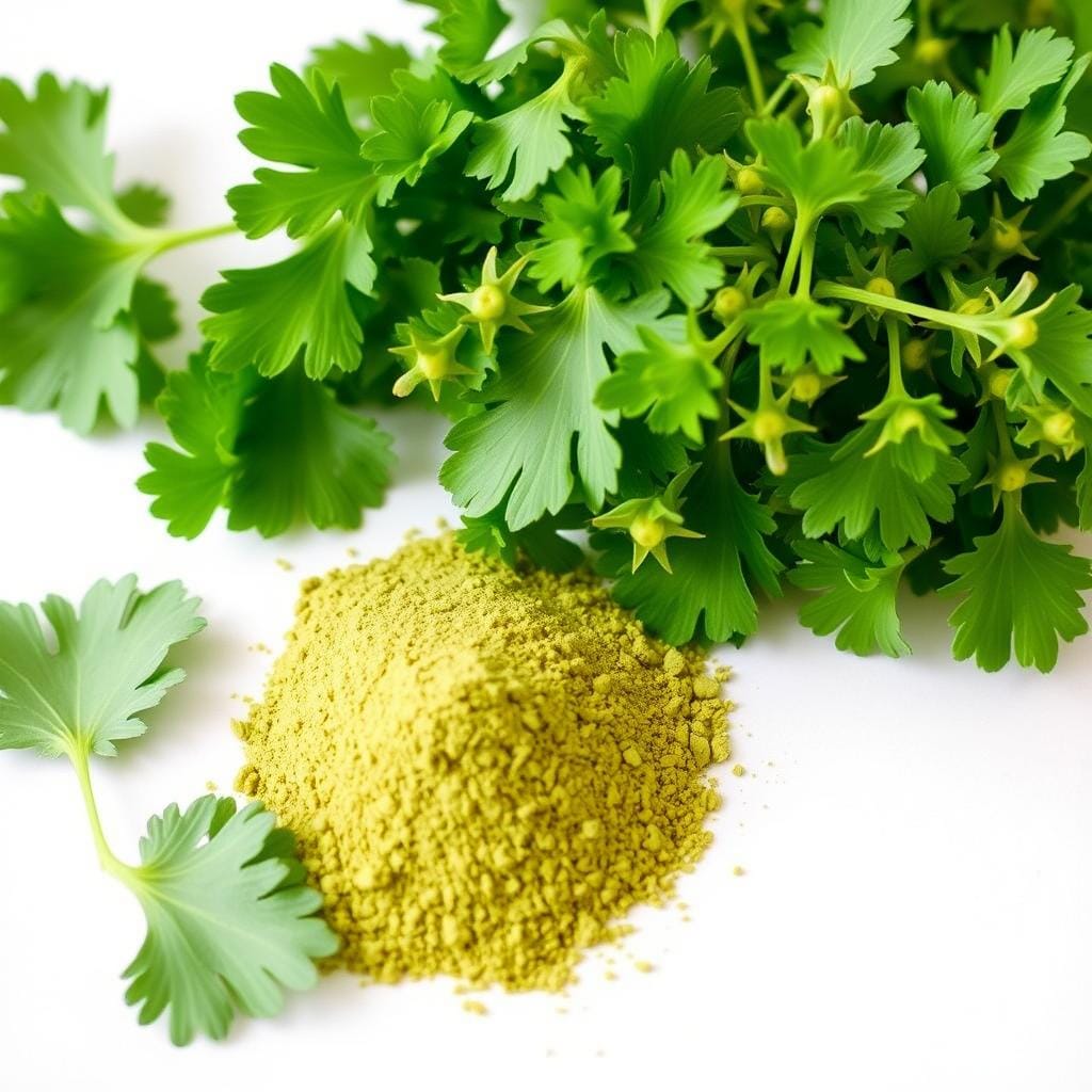Alfalfa leaves and powder