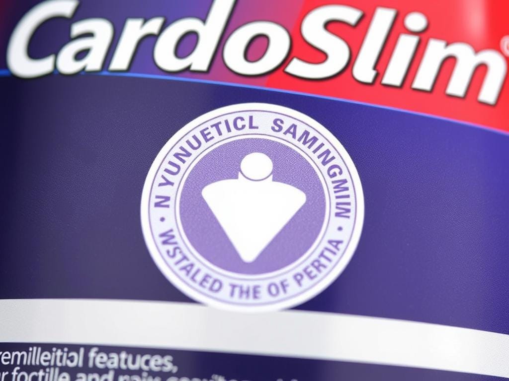 Authentic CardioSlim advanced formula verification seal Authentic CardioSlim advanced formula verification seal
