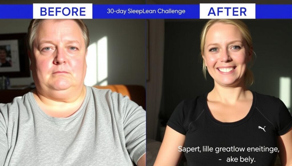 Before and after comparison showing full transformation