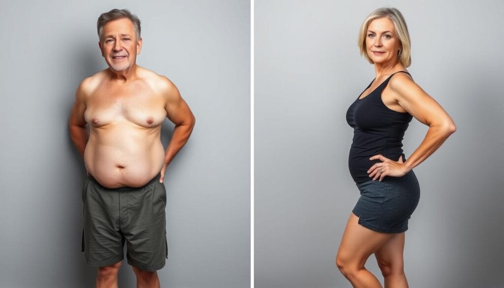 Before and after results from using BioLean 2025 natural body detox & fat loss supplement