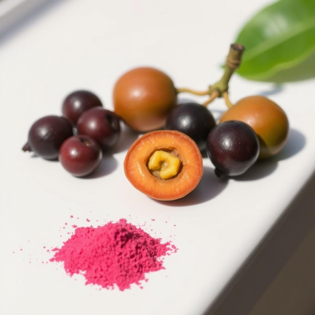 Camu camu berries and powder