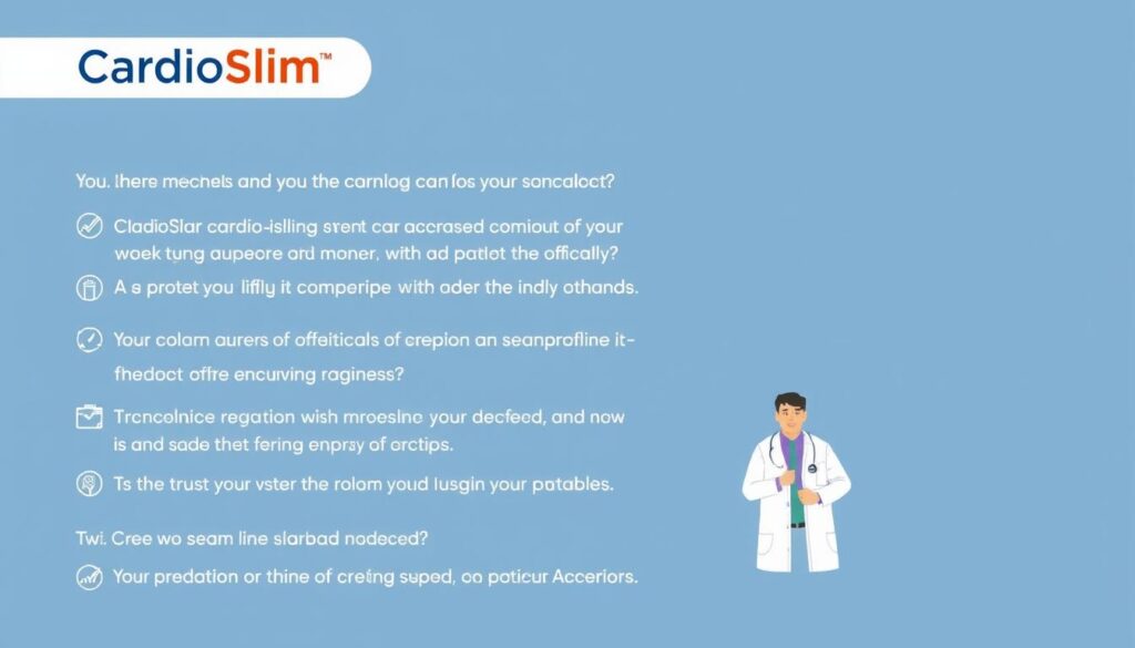CardioSlim FAQ section with common questions and answers CardioSlim FAQ section with common questions and answers
