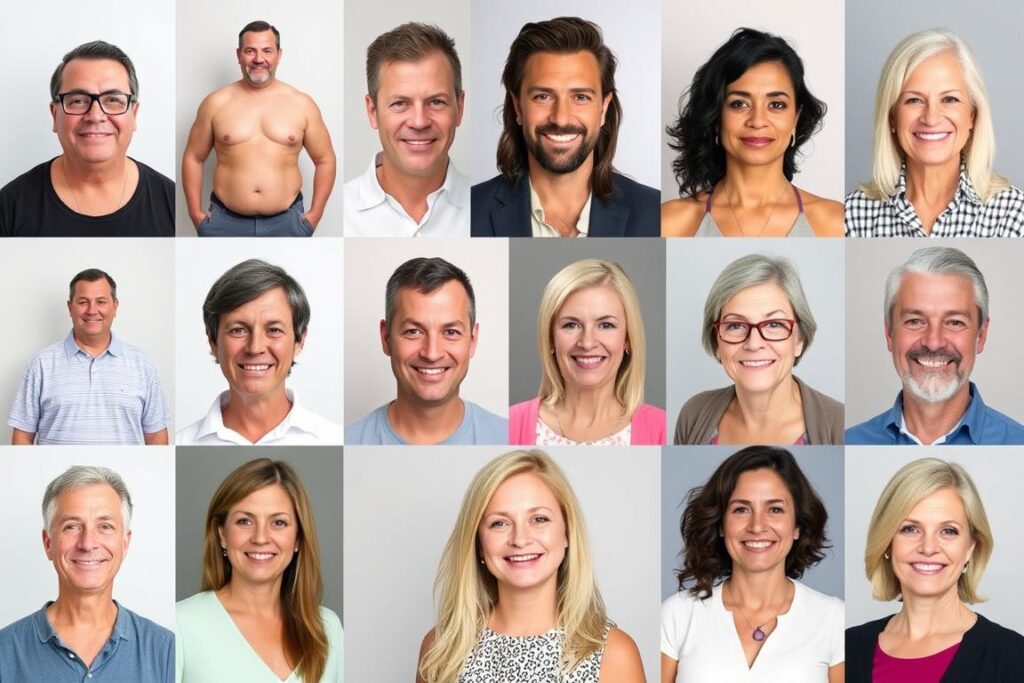 Collage of CardioSlim customers showing their before and after results Collage of CardioSlim customers showing their before and after results
