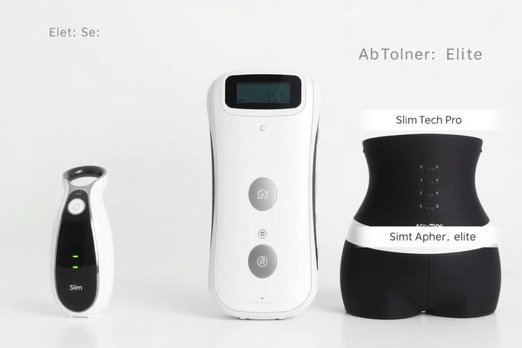 Comparison of ElecSlim with other electronic slimming devices showing their differences Comparison of ElecSlim with other electronic slimming devices showing their differences
