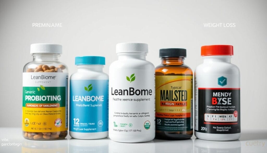 Comparison of LeanBiome probiotic with other supplements for belly fat reduction