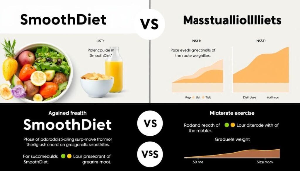 Comparison of SmoothDiet with alternative sustainable weight loss approaches
