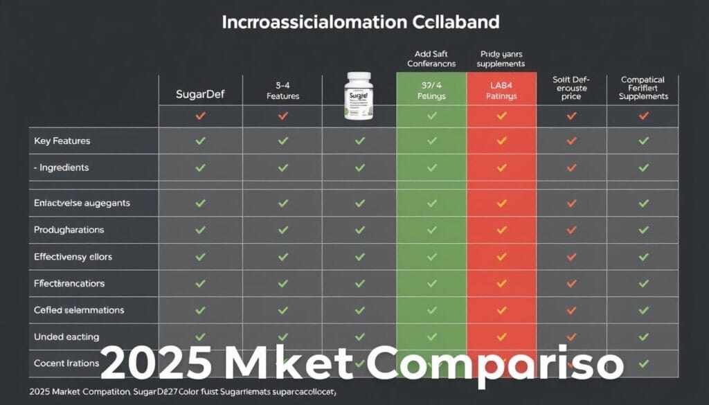 Comparison of SugarDef with other leading blood sugar supplements in 2025 Comparison of SugarDef with other leading blood sugar supplements in 2025