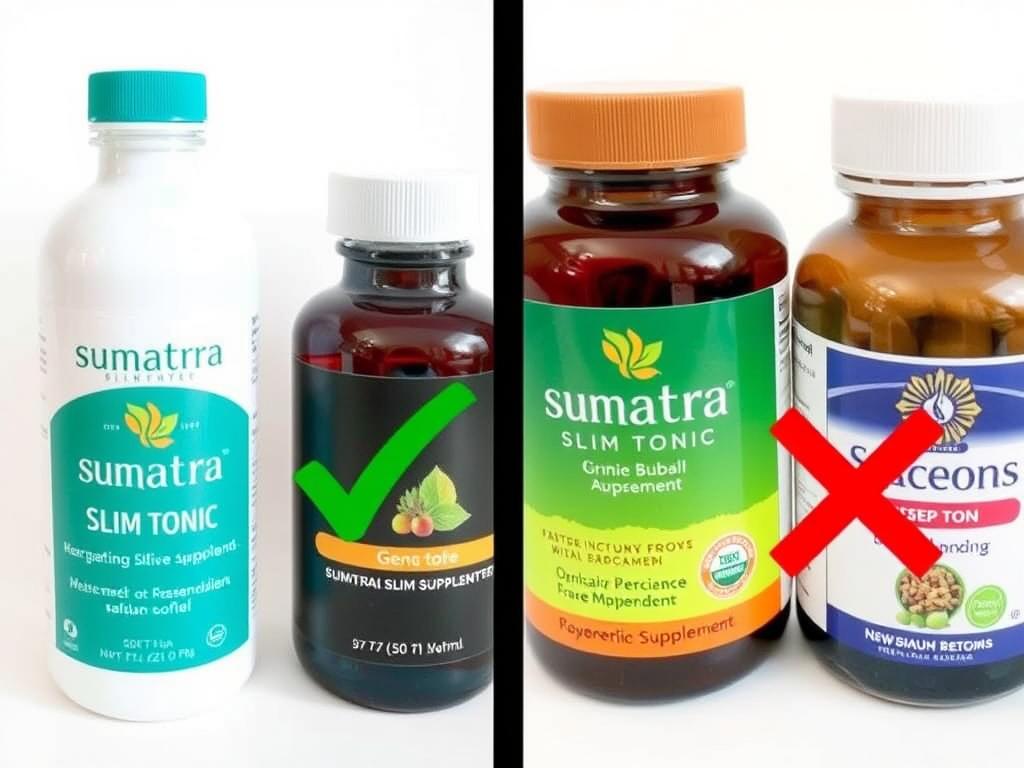 Comparison of Sumatra Slim Tonic versus generic supplements Comparison of Sumatra Slim Tonic versus generic supplements