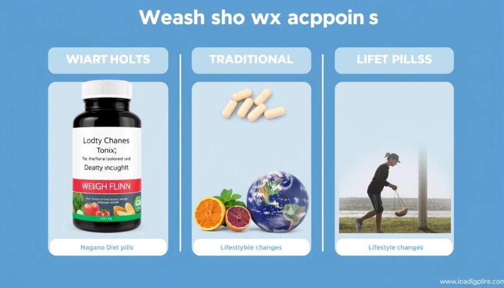 Comparison of different weight loss approaches