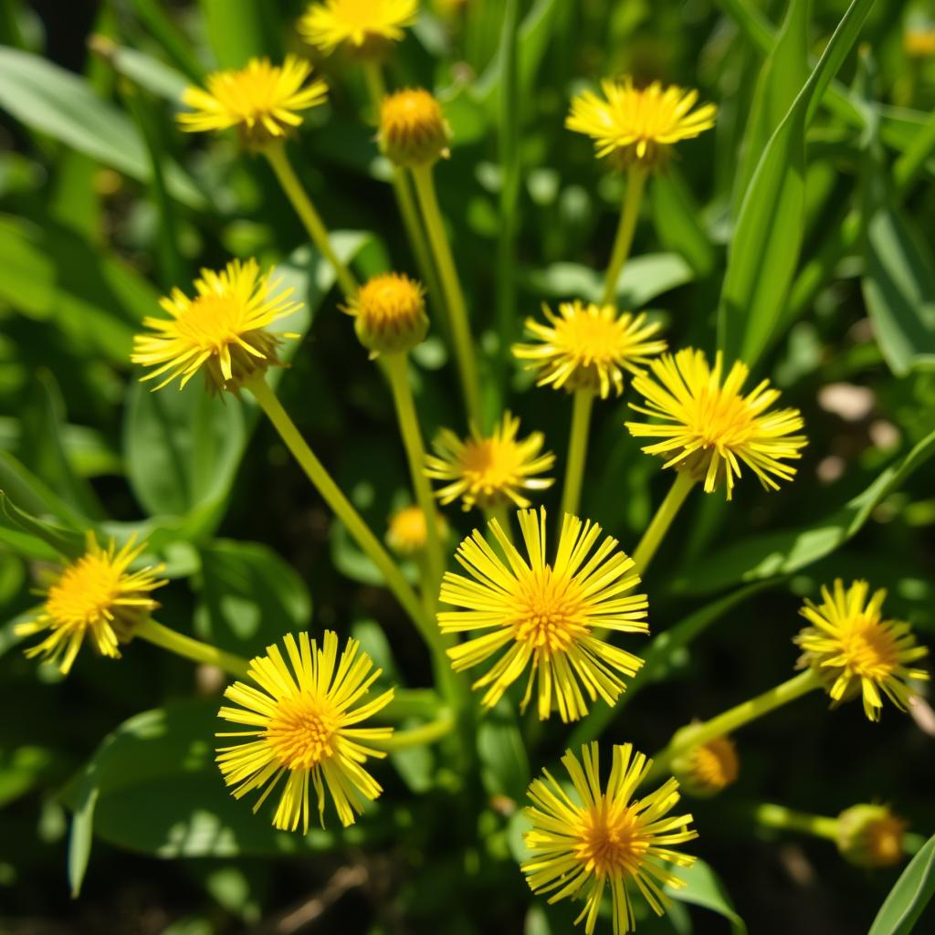 Dandelion plant with flowers and leaves, used in Ikaria Juice Dandelion plant with flowers and leaves, used in Ikaria Juice