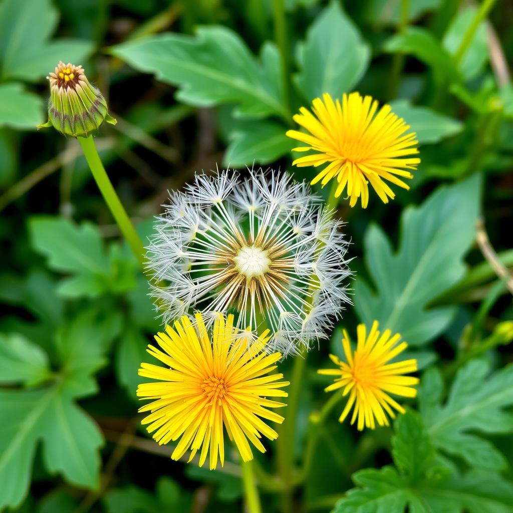 Dandelion plant with yellow flowers, used in traditional liver support formulas Dandelion plant with yellow flowers, used in traditional liver support formulas
