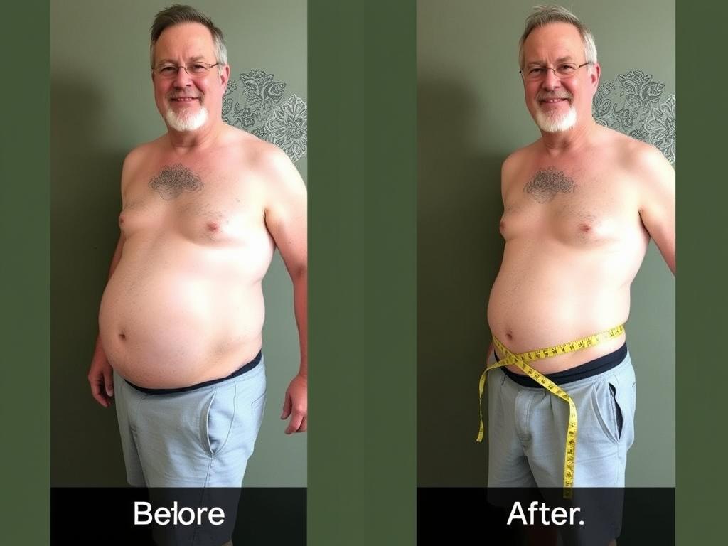 David before and after using Java Burn David before and after using Java Burn