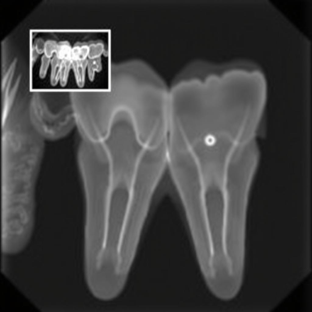Dental x-ray showing healthy teeth after ProDentim use