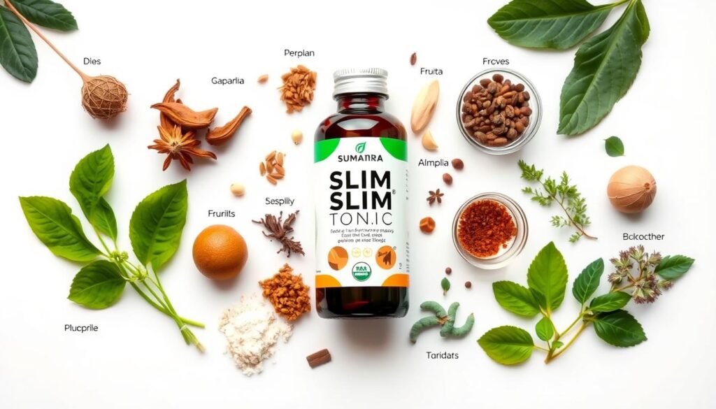 Detailed view of Sumatra Slim Belly Tonic ingredients