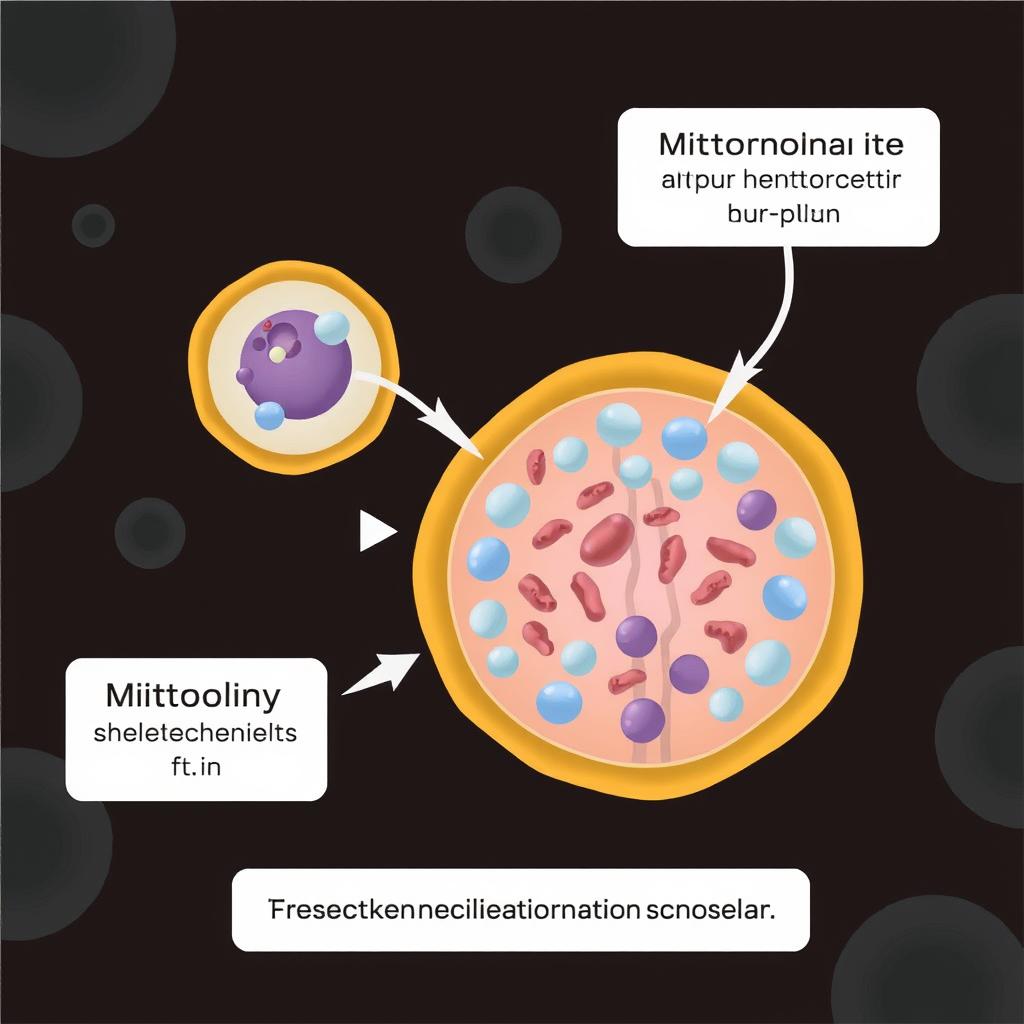 Diagram showing how Mitolyn affects mitochondria in cells Diagram showing how Mitolyn affects mitochondria in cells