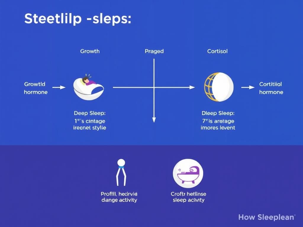Diagram showing how Sleeplean affects sleep cycles and metabolism