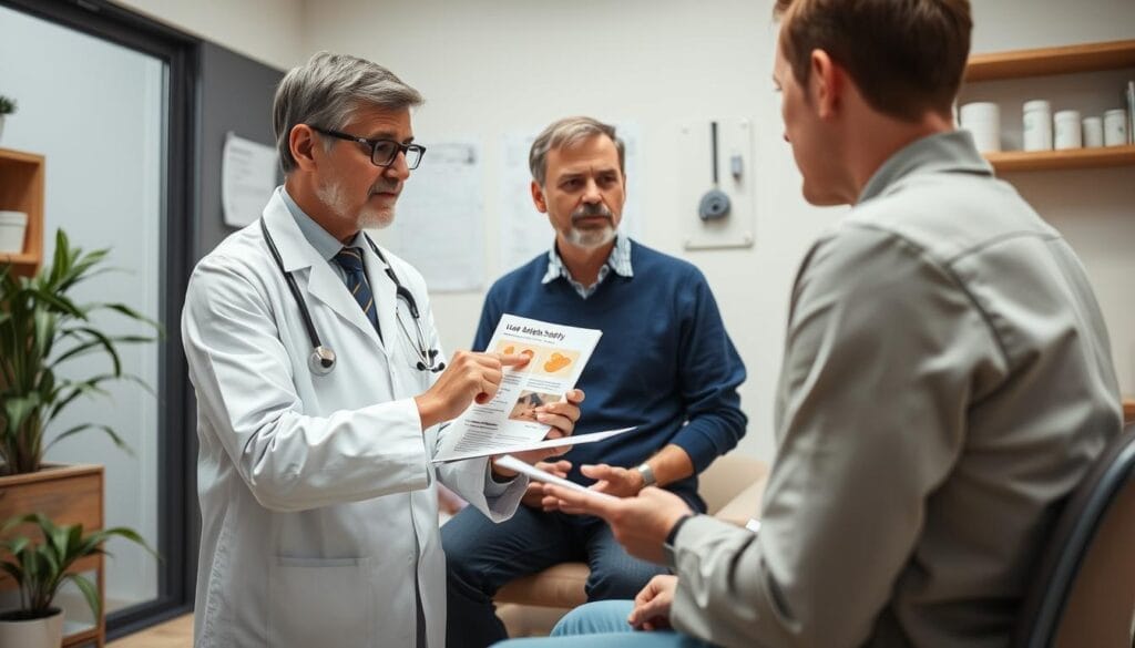 Doctor discussing supplement safety with a patient