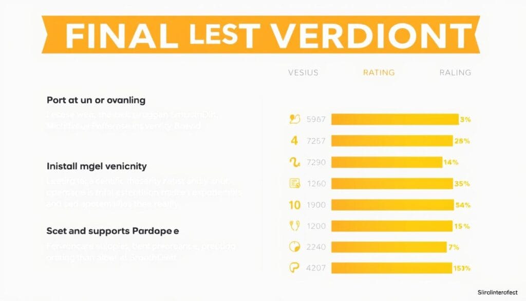 Final verdict summary of SmoothDiet program with rating indicators