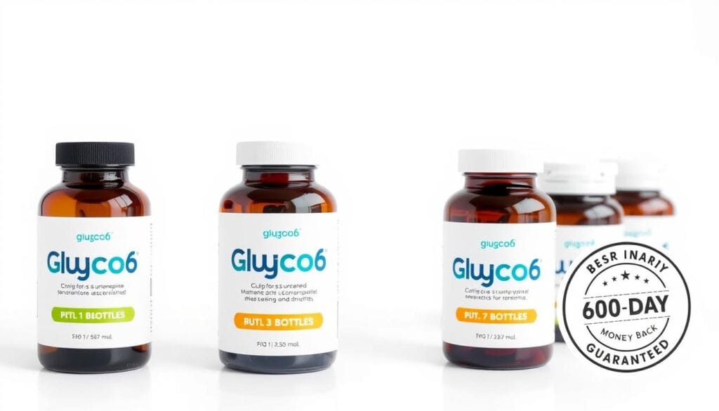 Gluco6 pricing packages and money-back guarantee visualization