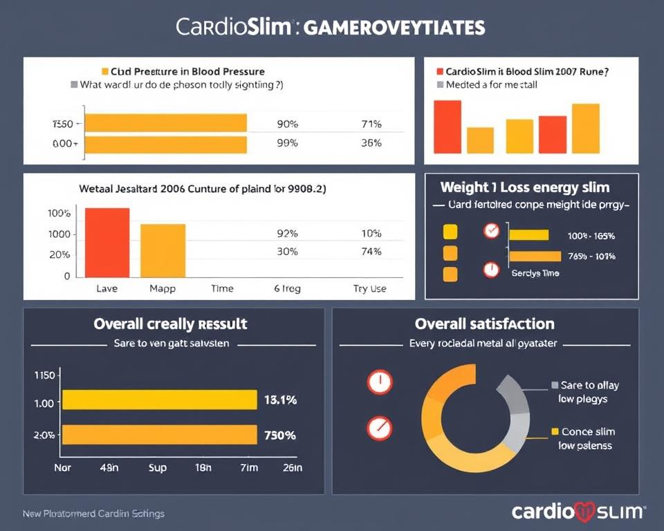 Graph showing average results from CardioSlim customer surveys Graph showing average results from CardioSlim customer surveys