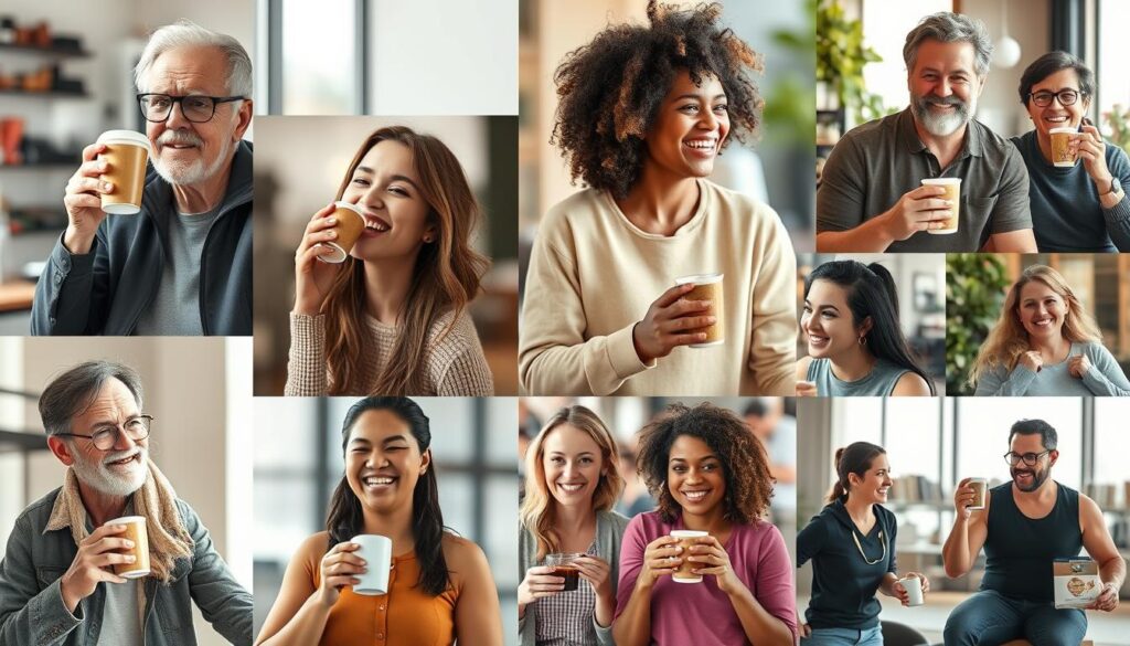 Happy Java Burn users enjoying coffee and active lifestyle Happy Java Burn users enjoying coffee and active lifestyle