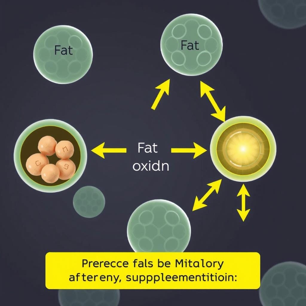 Illustration of enhanced fat oxidation process
