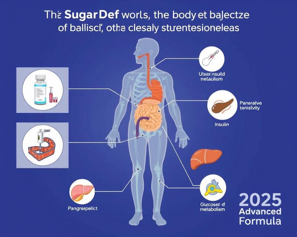 Illustration showing how SugarDef works to balance blood sugar levels in 2025 Illustration showing how SugarDef works to balance blood sugar levels in 2025