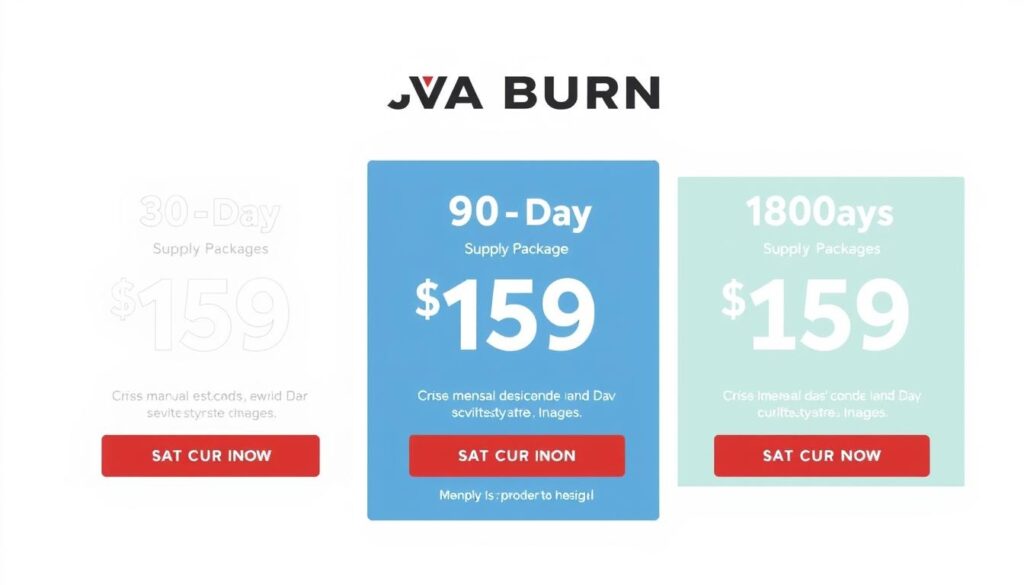 Java Burn pricing packages displayed with savings information Java Burn pricing packages displayed with savings information