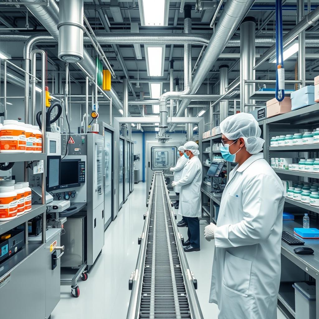 Liv Pure manufacturing facility showing quality control processes