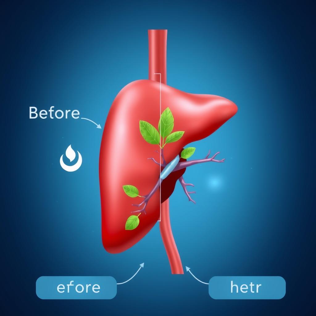 Liver detoxification benefit of Liv Pure showing cleansed liver cells Liver detoxification benefit of Liv Pure showing cleansed liver cells