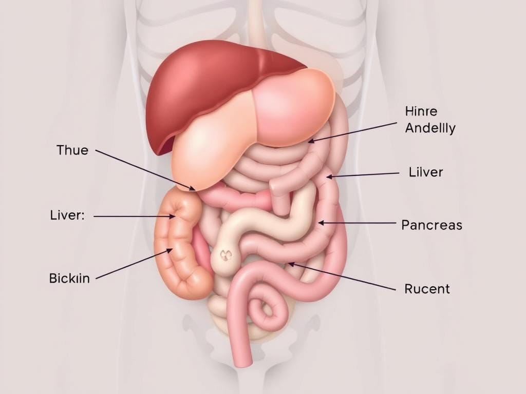 Medical illustration showing how belly fat affects internal organs Medical illustration showing how belly fat affects internal organs