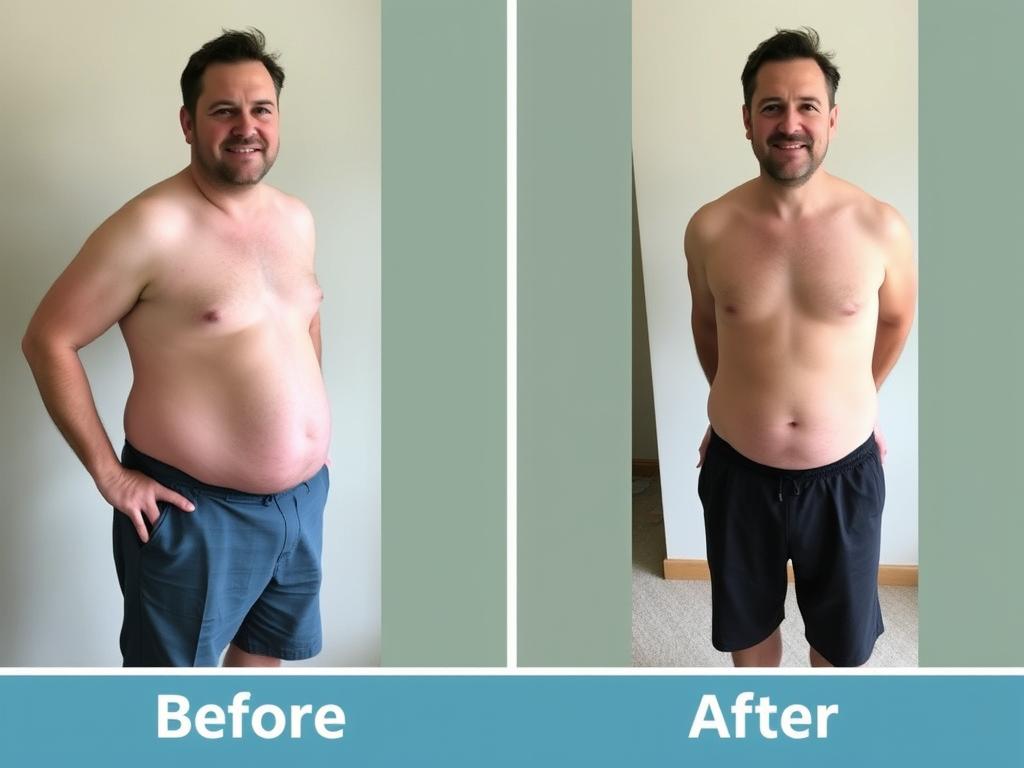 Michael before and after using Java Burn Michael before and after using Java Burn