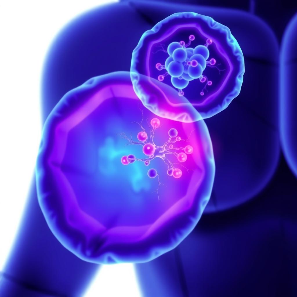 Microscopic visualization of mitochondria in cells Microscopic visualization of mitochondria in cells