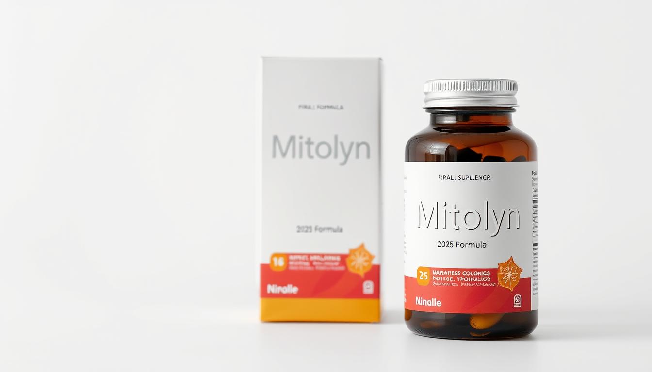 Mitolyn supplement bottle and packaging design 2025