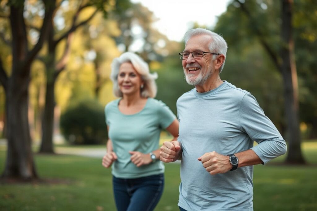 Person experiencing increased energy and vitality after using Gluco6 supplement