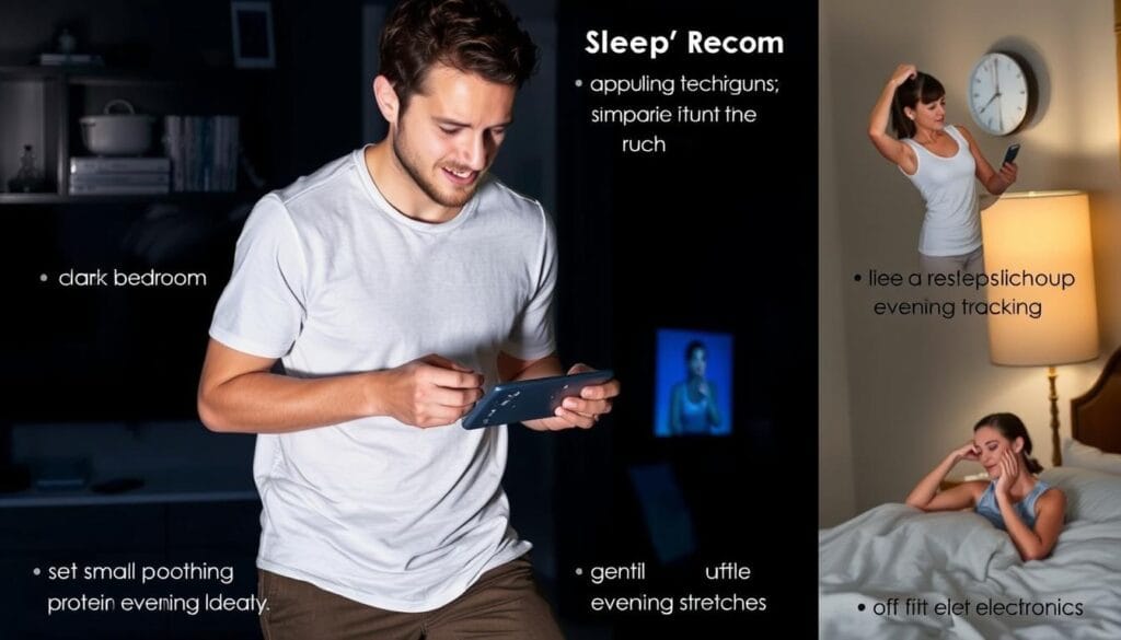 Person implementing key SleepLean techniques