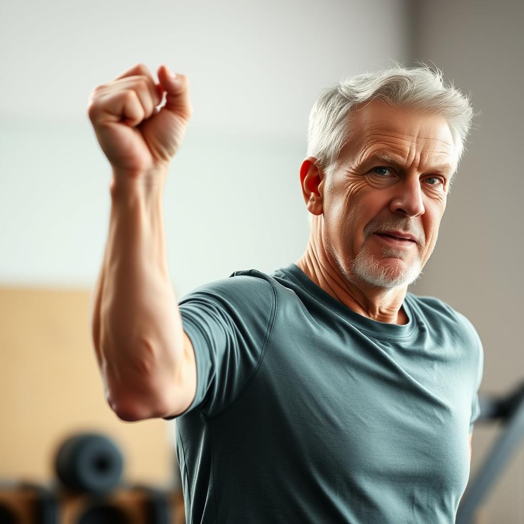 Person with improved exercise performance from Mitolyn