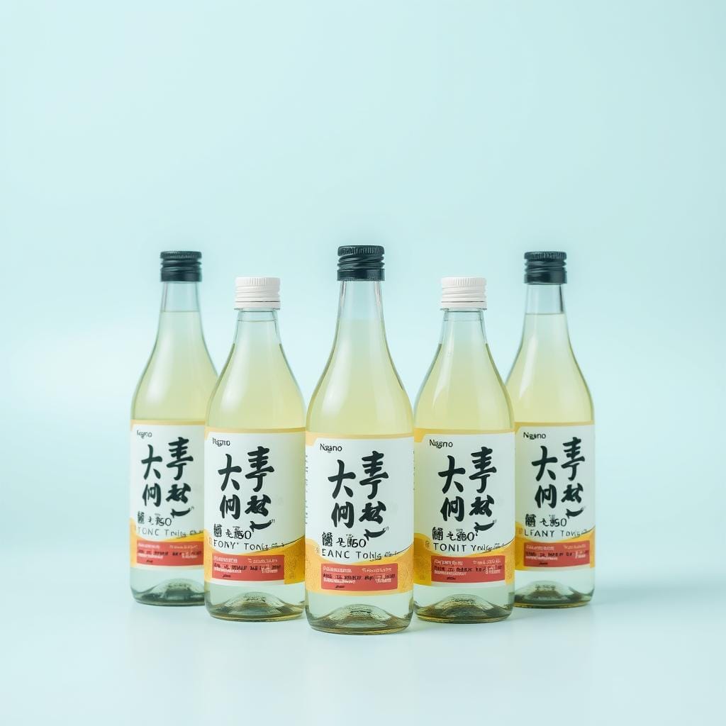 Six bottles of Nagano Lean Body Tonic