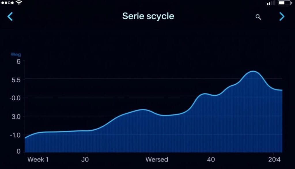 Sleep tracking data showing improvements in Week 2