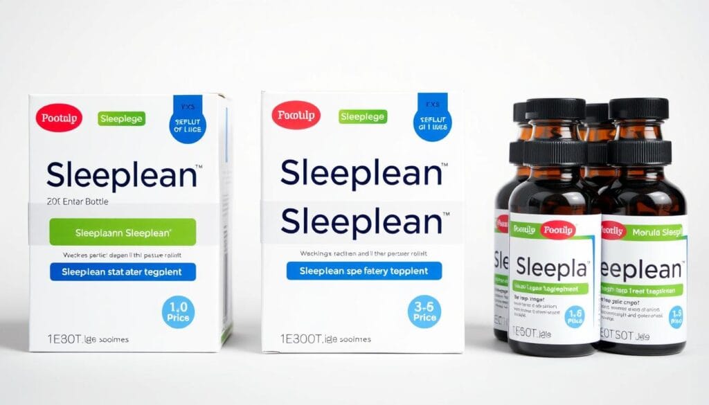 Sleeplean packaging options showing different bundle deals