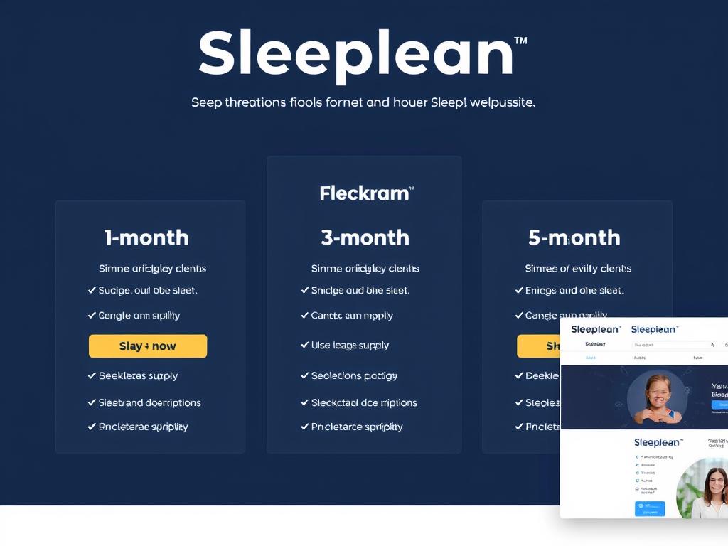 Sleeplean pricing packages and official website screenshot Sleeplean pricing packages and official website screenshot