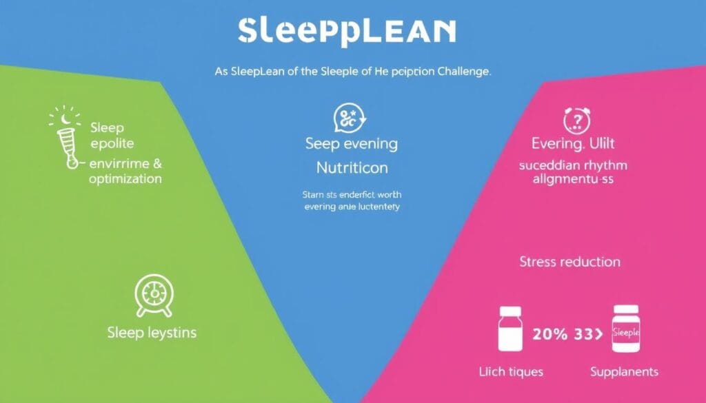 Visual representation of the SleepLean Challenge components